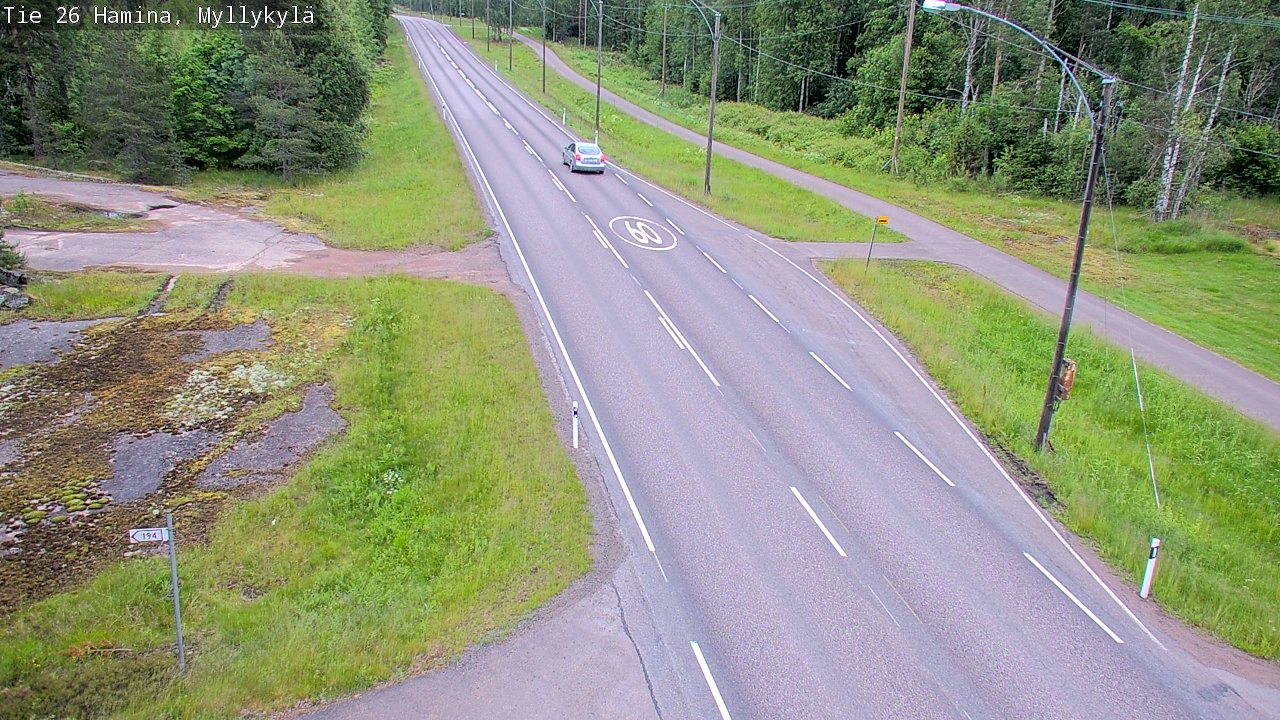 Kelikamerat Kuva Tie 26 Hamina, Myllykylä, Hamina, Kymenlaakso