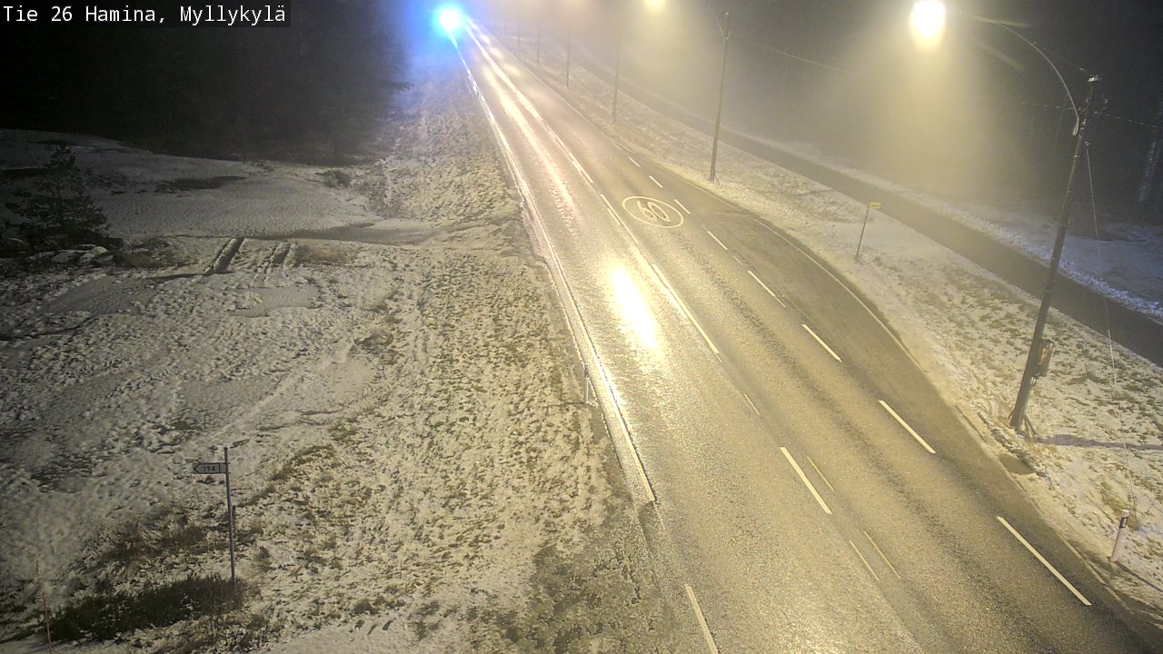 Weather Camera Image Väg 26 Hamina, Myllykylä, Hamina, Kymenlaakso