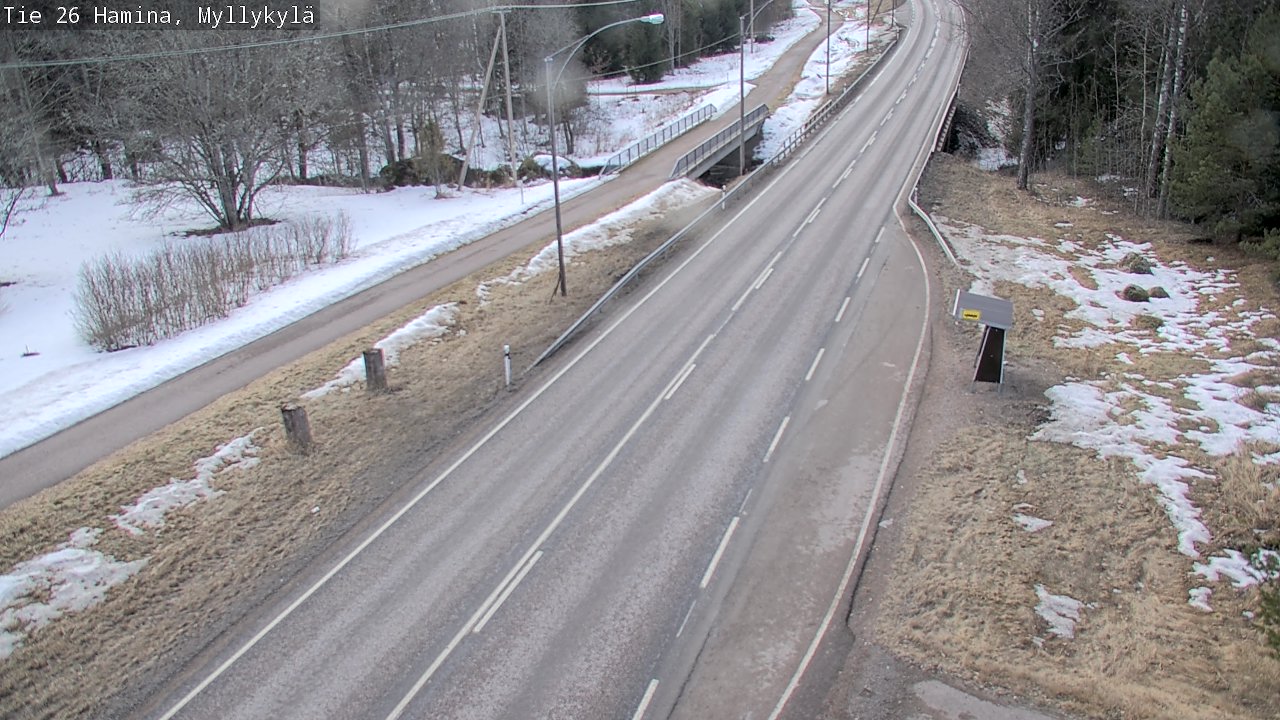 Weather Camera Image Road 26 Hamina, Myllykylä, Hamina, Kymenlaakso