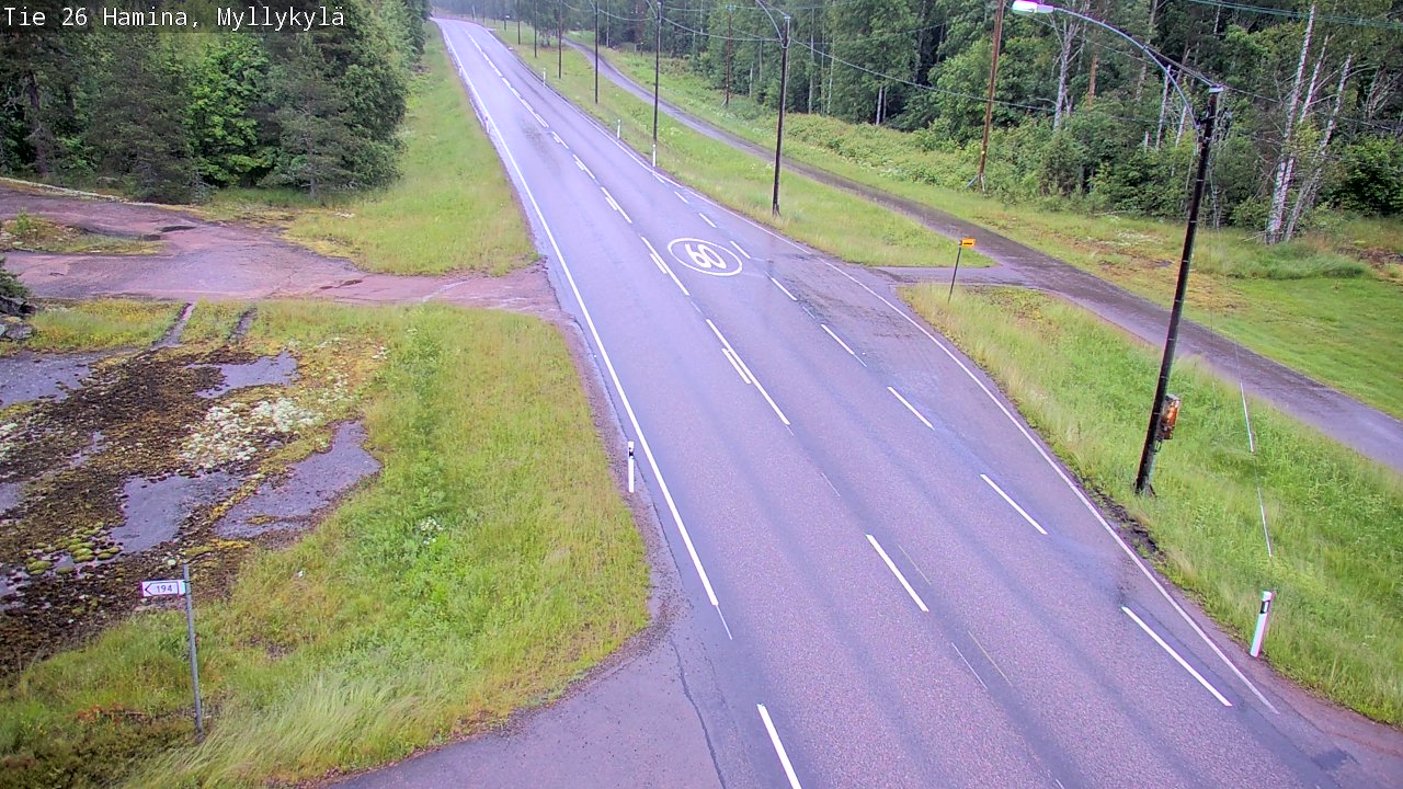 Kelikamerat Kuva Tie 26 Hamina, Myllykylä, Hamina, Kymenlaakso