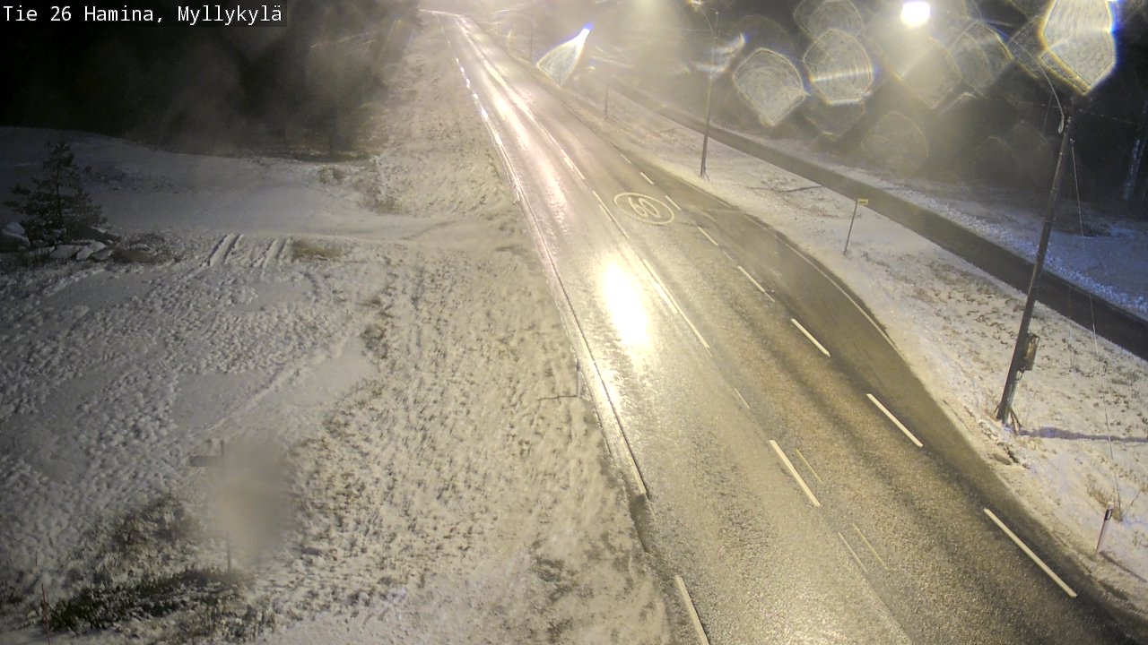 Weather Camera Image Väg 26 Hamina, Myllykylä, Hamina, Kymenlaakso