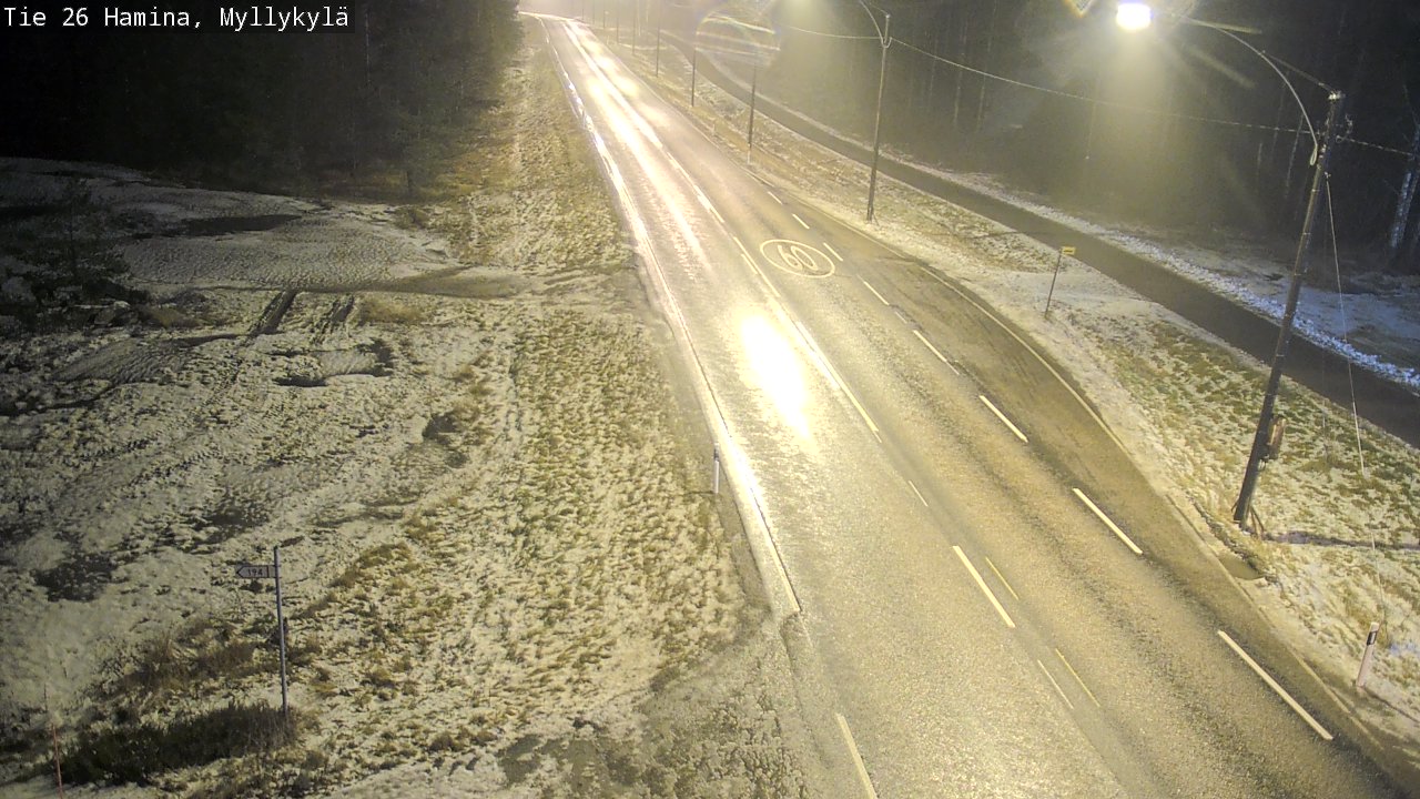 Weather Camera Image Väg 26 Hamina, Myllykylä, Hamina, Kymenlaakso