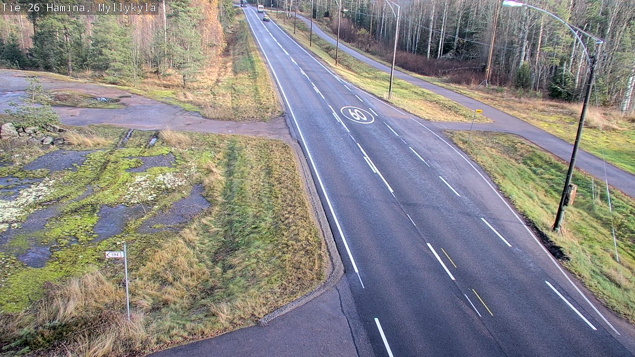 Kelikamerat Kuva Tie 26 Hamina, Myllykylä, Hamina, Kymenlaakso