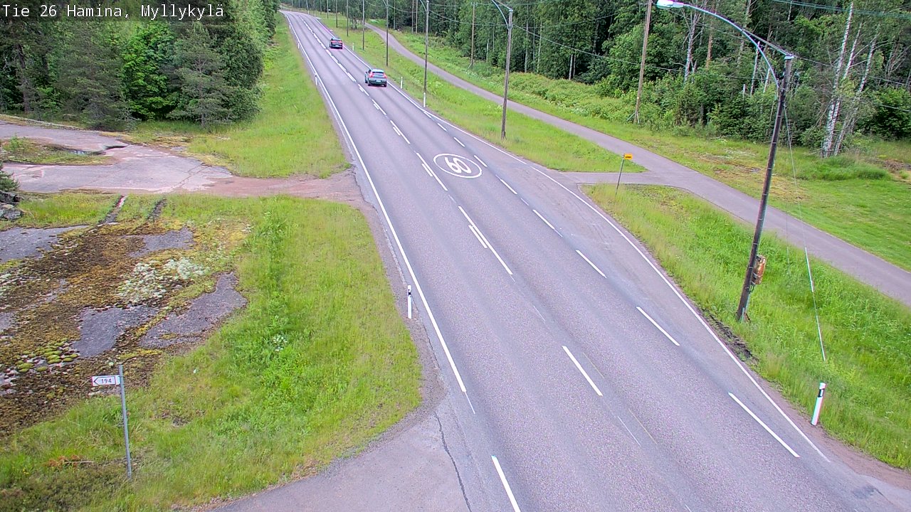 Kelikamerat Kuva Tie 26 Hamina, Myllykylä, Hamina, Kymenlaakso