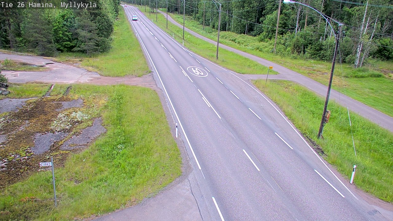 Kelikamerat Kuva Tie 26 Hamina, Myllykylä, Hamina, Kymenlaakso