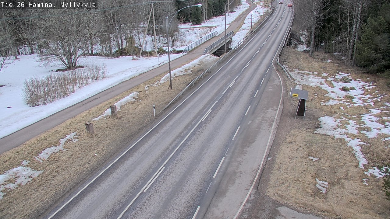 Weather Camera Image Road 26 Hamina, Myllykylä, Hamina, Kymenlaakso