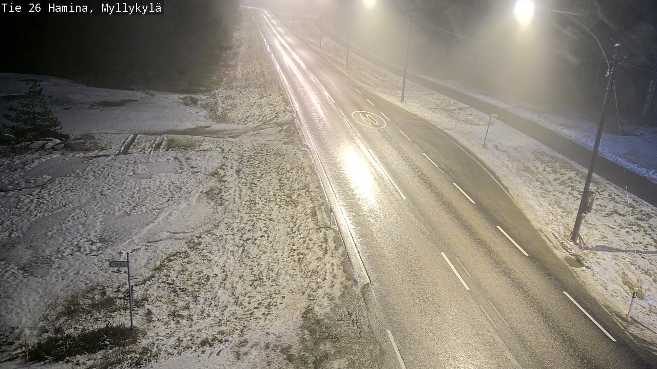 Weather Camera Image Väg 26 Hamina, Myllykylä, Hamina, Kymenlaakso