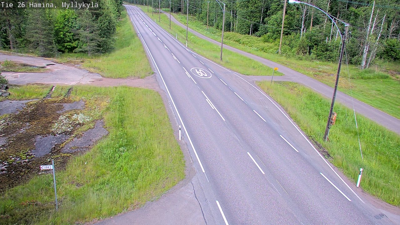 Kelikamerat Kuva Tie 26 Hamina, Myllykylä, Hamina, Kymenlaakso