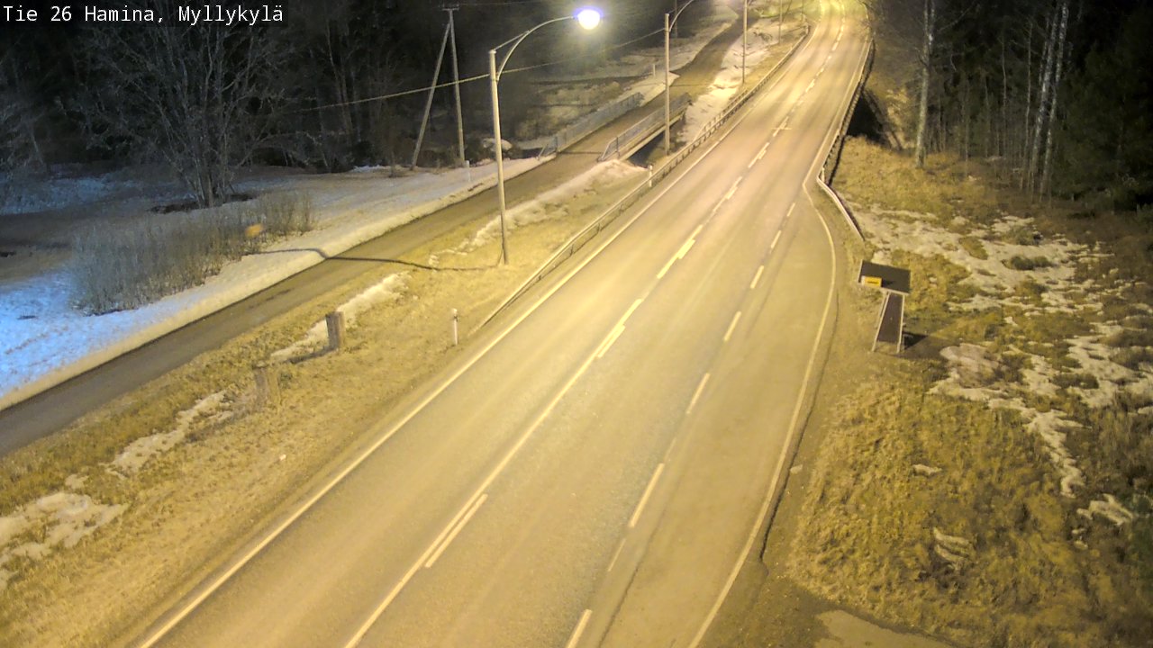 Weather Camera Image Road 26 Hamina, Myllykylä, Hamina, Kymenlaakso