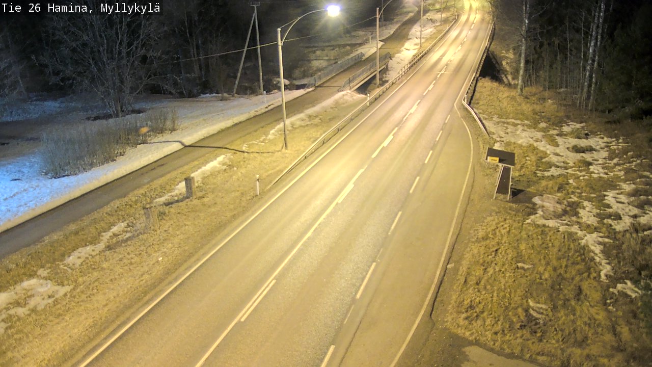 Weather Camera Image Road 26 Hamina, Myllykylä, Hamina, Kymenlaakso