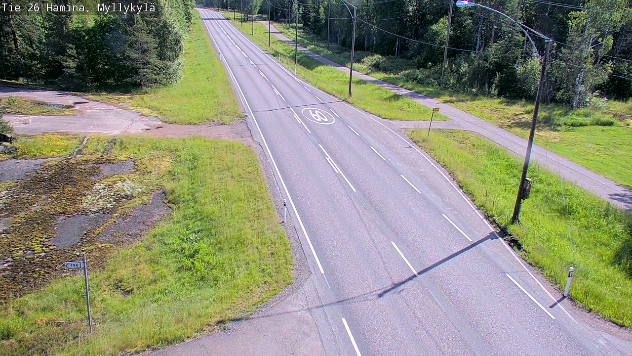 Kelikamerat Kuva Tie 26 Hamina, Myllykylä, Hamina, Kymenlaakso