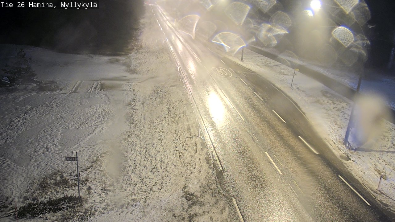 Weather Camera Image Väg 26 Hamina, Myllykylä, Hamina, Kymenlaakso