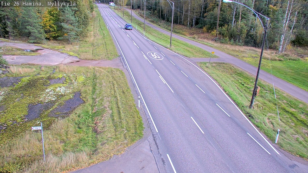 Kelikamerat Kuva Tie 26 Hamina, Myllykylä, Hamina, Kymenlaakso