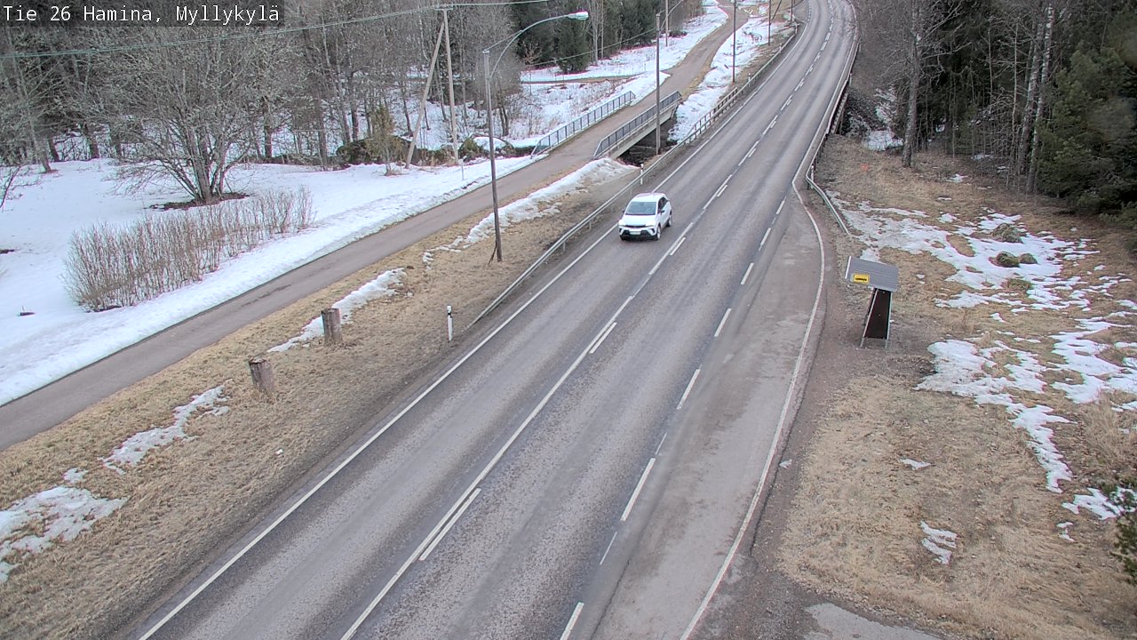 Weather Camera Image Road 26 Hamina, Myllykylä, Hamina, Kymenlaakso
