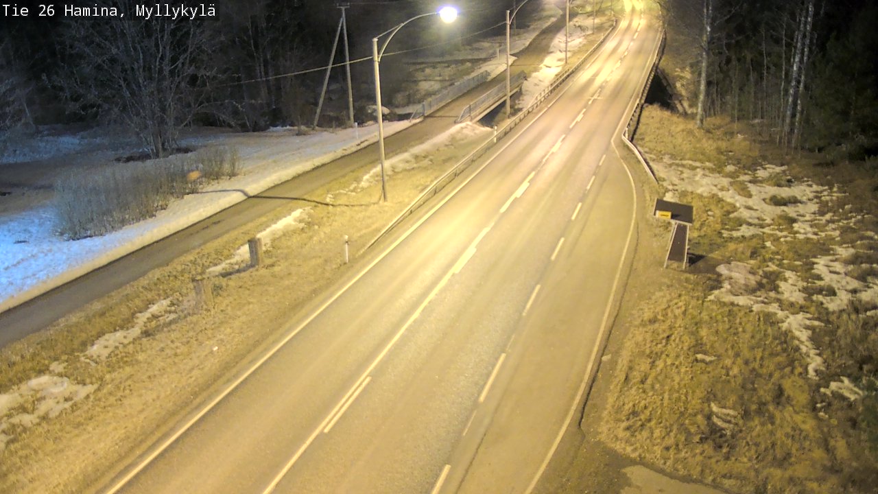 Weather Camera Image Road 26 Hamina, Myllykylä, Hamina, Kymenlaakso