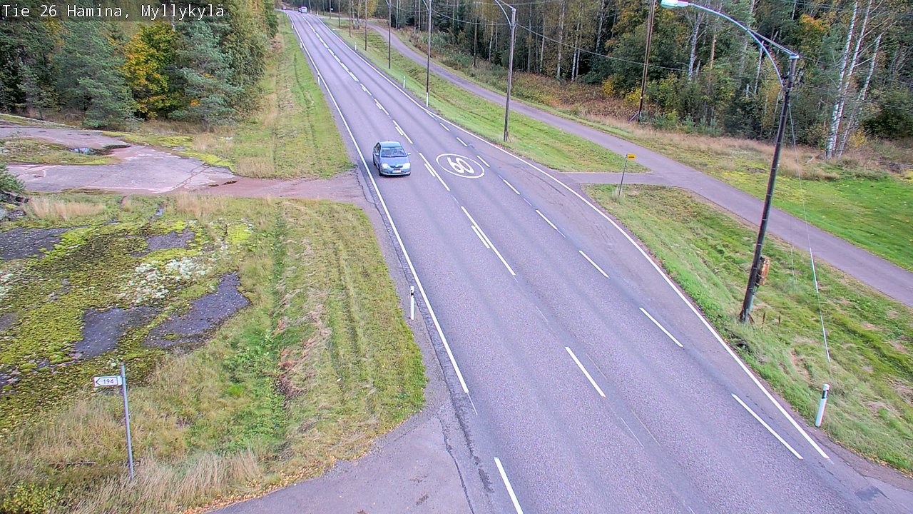 Kelikamerat Kuva Tie 26 Hamina, Myllykylä, Hamina, Kymenlaakso