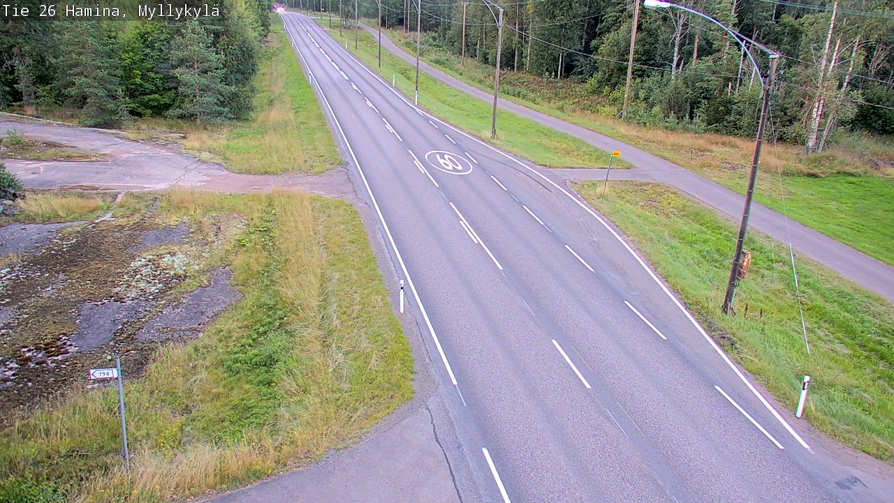 Kelikamerat Kuva Tie 26 Hamina, Myllykylä, Hamina, Kymenlaakso