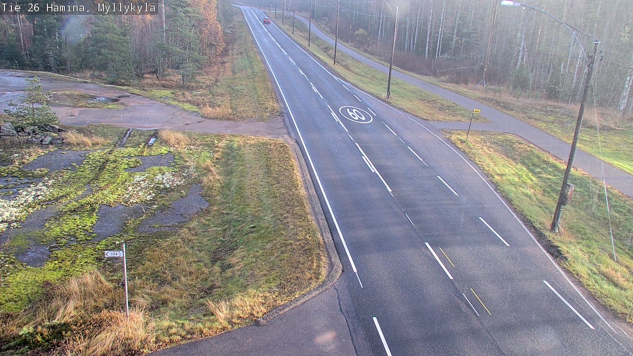 Kelikamerat Kuva Tie 26 Hamina, Myllykylä, Hamina, Kymenlaakso