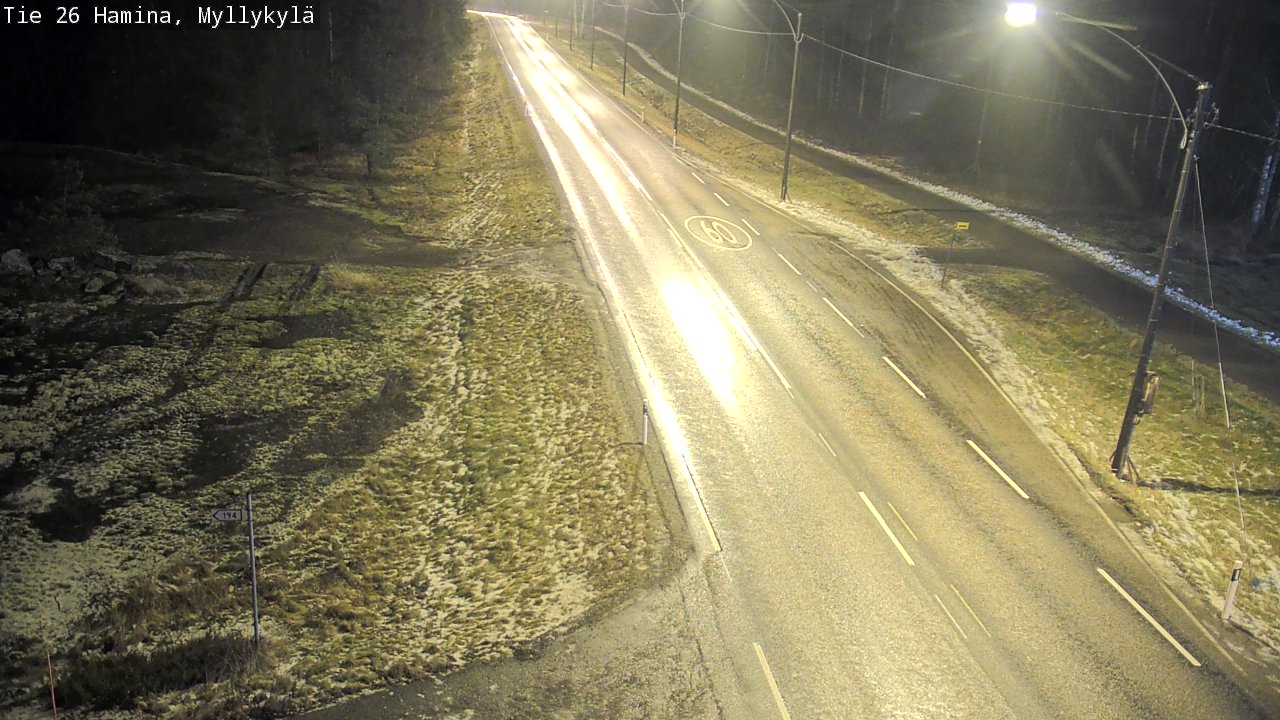 Weather Camera Image Väg 26 Hamina, Myllykylä, Hamina, Kymenlaakso
