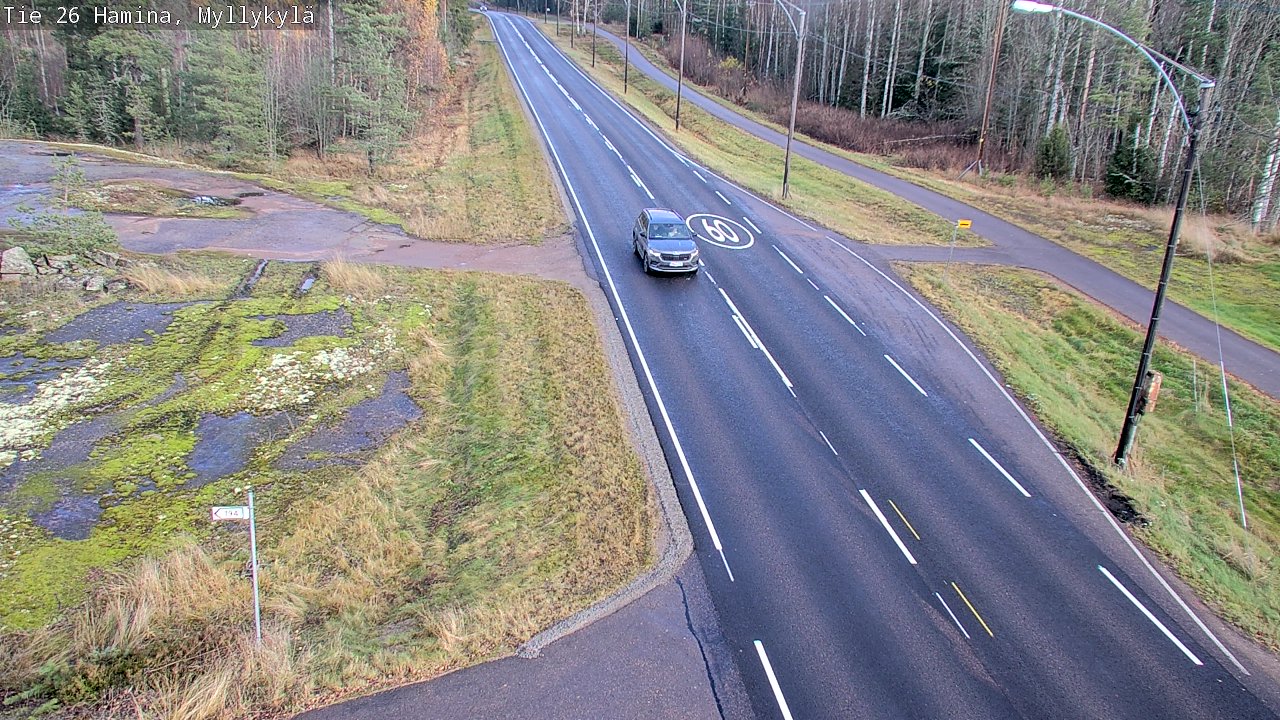 Kelikamerat Kuva Tie 26 Hamina, Myllykylä, Hamina, Kymenlaakso