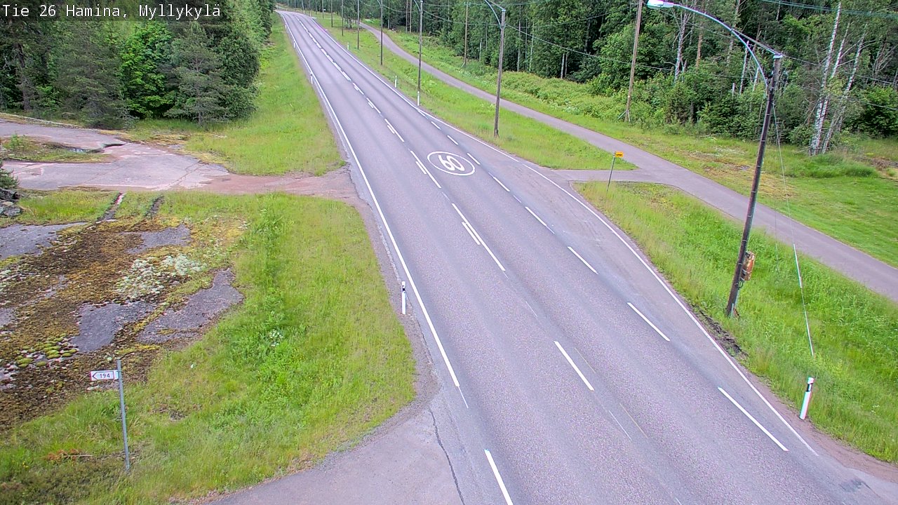 Kelikamerat Kuva Tie 26 Hamina, Myllykylä, Hamina, Kymenlaakso