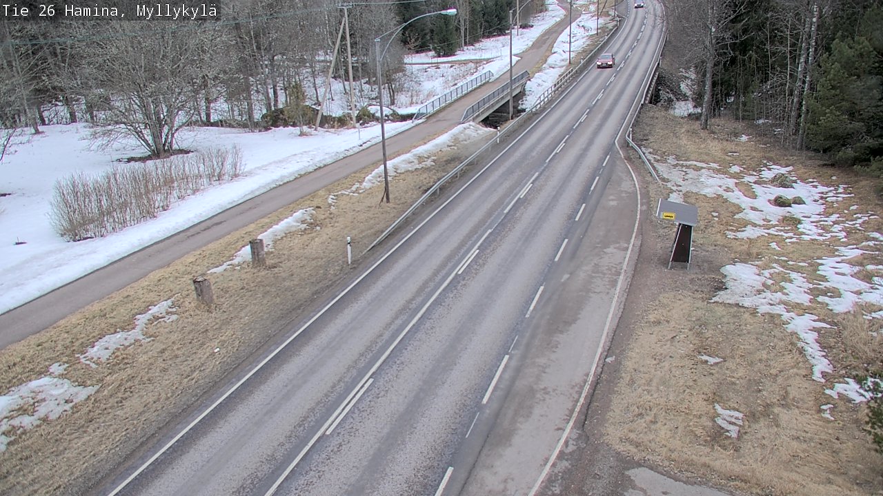 Weather Camera Image Road 26 Hamina, Myllykylä, Hamina, Kymenlaakso