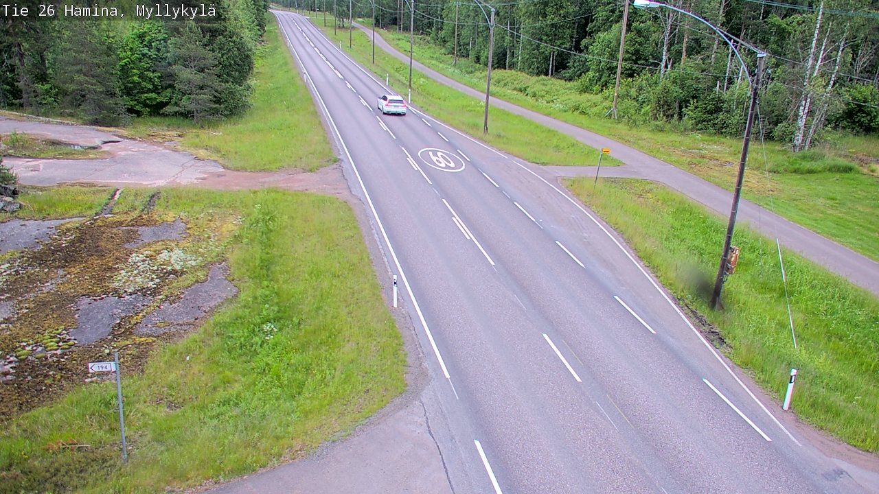 Kelikamerat Kuva Tie 26 Hamina, Myllykylä, Hamina, Kymenlaakso