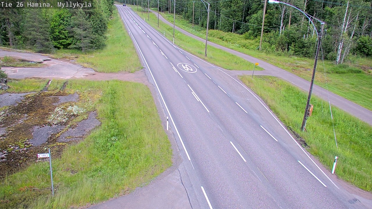 Kelikamerat Kuva Tie 26 Hamina, Myllykylä, Hamina, Kymenlaakso