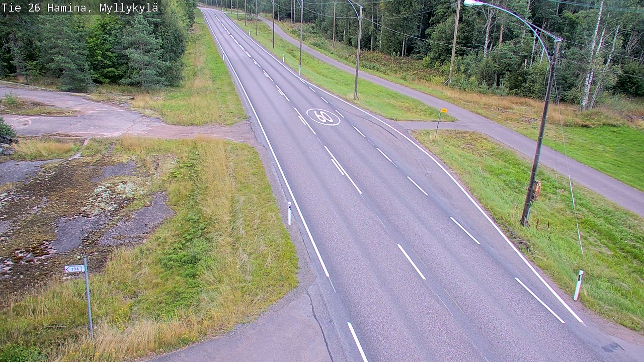 Kelikamerat Kuva Tie 26 Hamina, Myllykylä, Hamina, Kymenlaakso