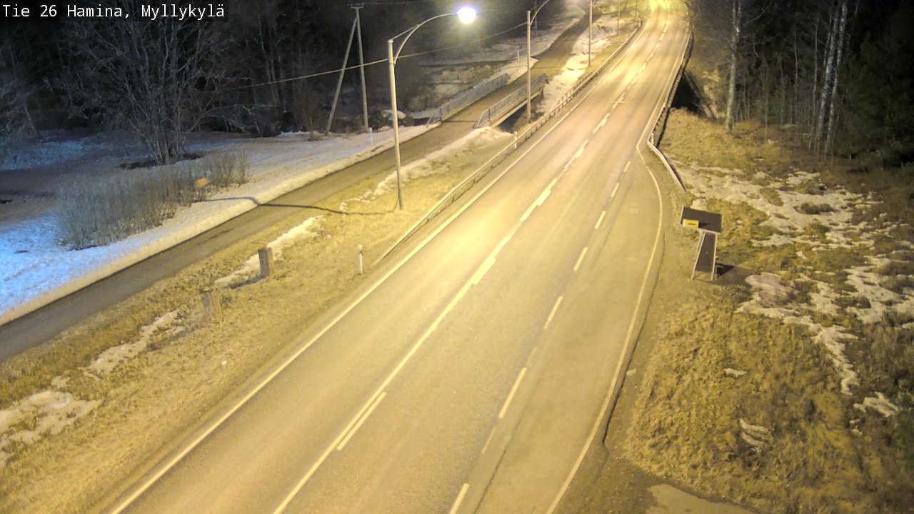 Weather Camera Image Road 26 Hamina, Myllykylä, Hamina, Kymenlaakso