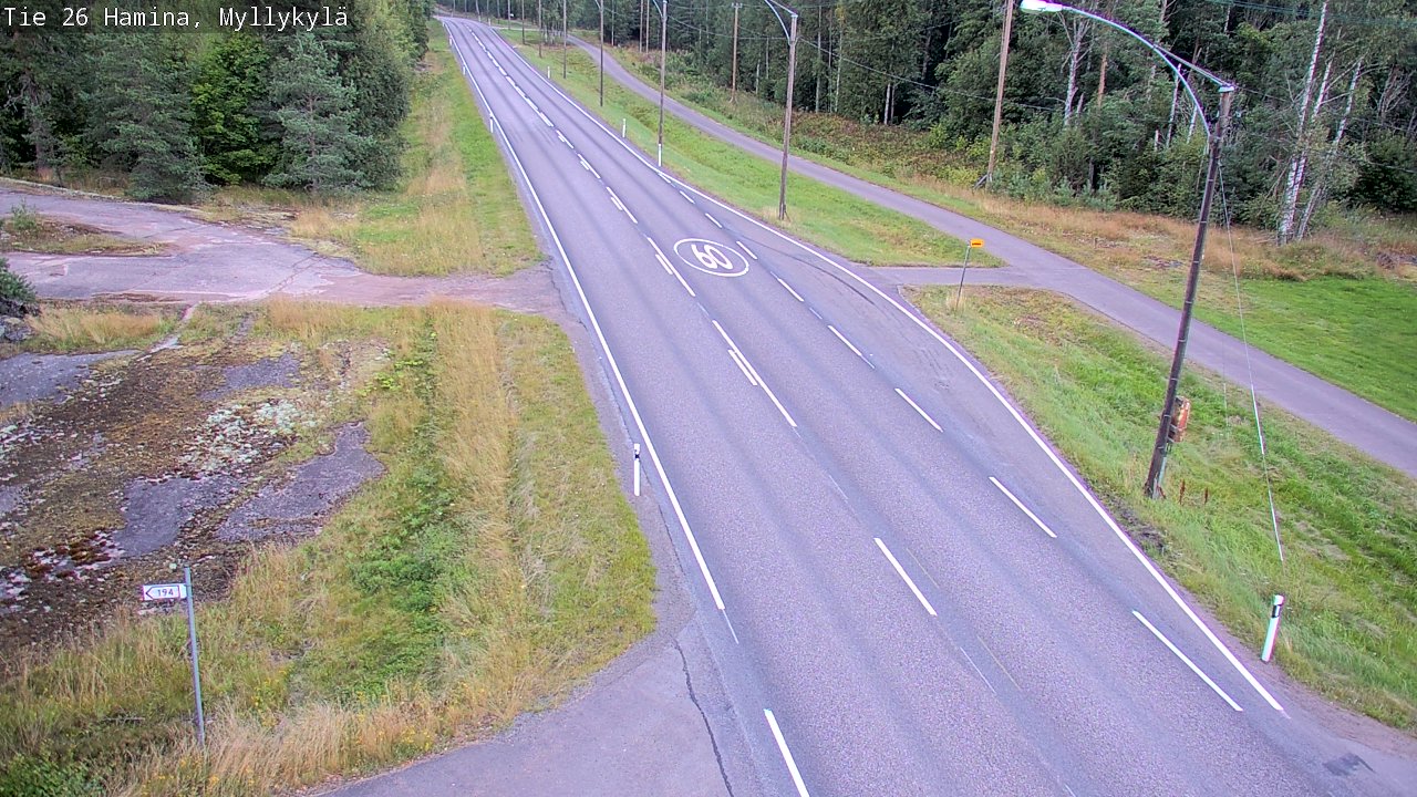 Kelikamerat Kuva Tie 26 Hamina, Myllykylä, Hamina, Kymenlaakso