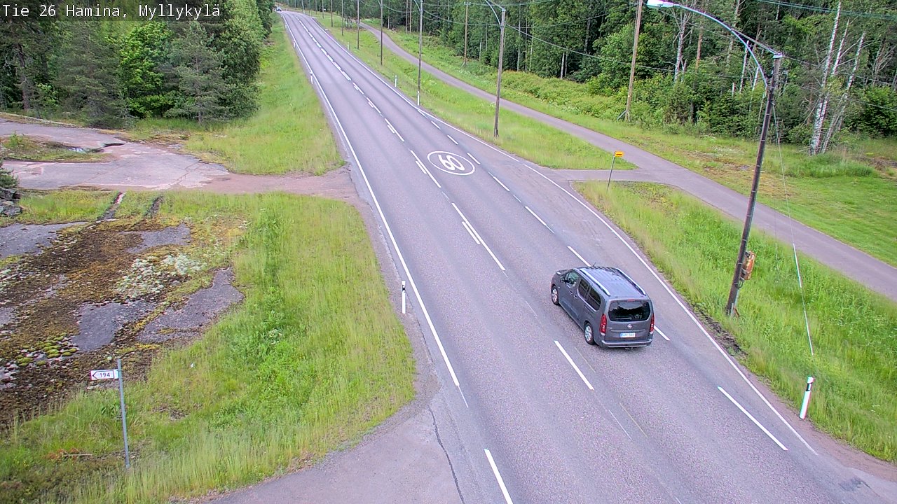 Kelikamerat Kuva Tie 26 Hamina, Myllykylä, Hamina, Kymenlaakso