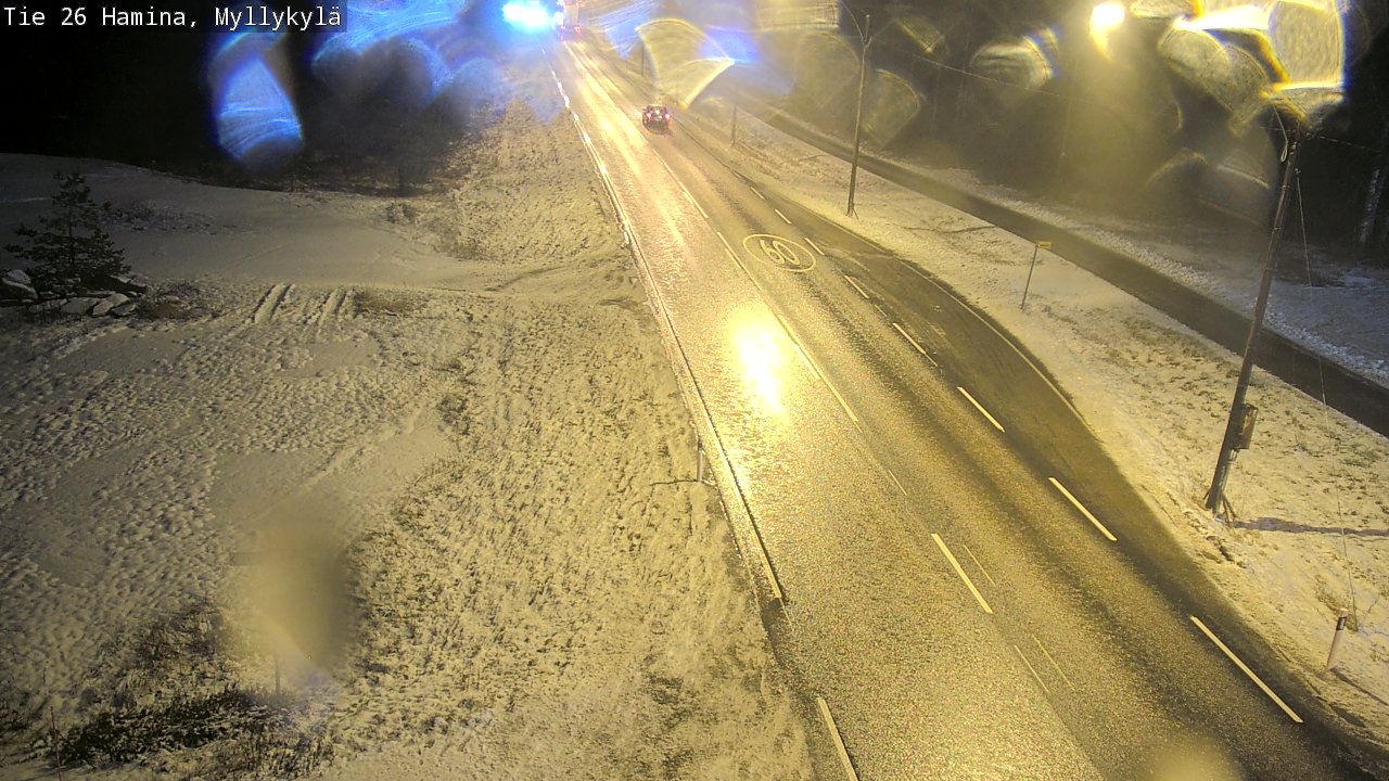 Weather Camera Image Väg 26 Hamina, Myllykylä, Hamina, Kymenlaakso