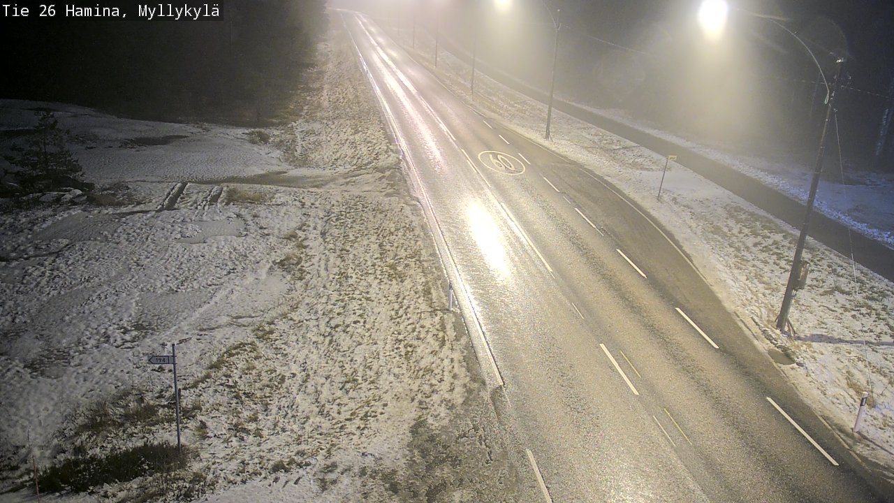 Weather Camera Image Väg 26 Hamina, Myllykylä, Hamina, Kymenlaakso