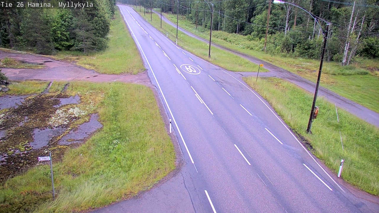 Kelikamerat Kuva Tie 26 Hamina, Myllykylä, Hamina, Kymenlaakso