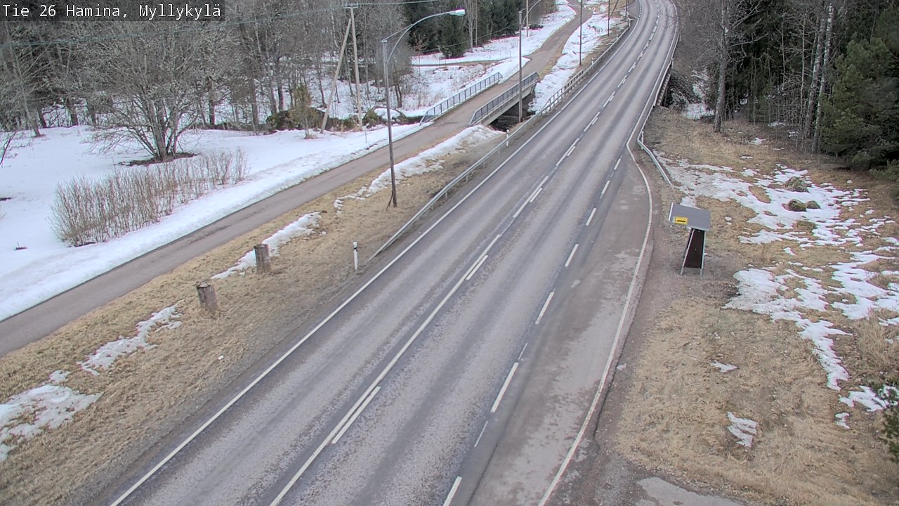 Weather Camera Image Road 26 Hamina, Myllykylä, Hamina, Kymenlaakso
