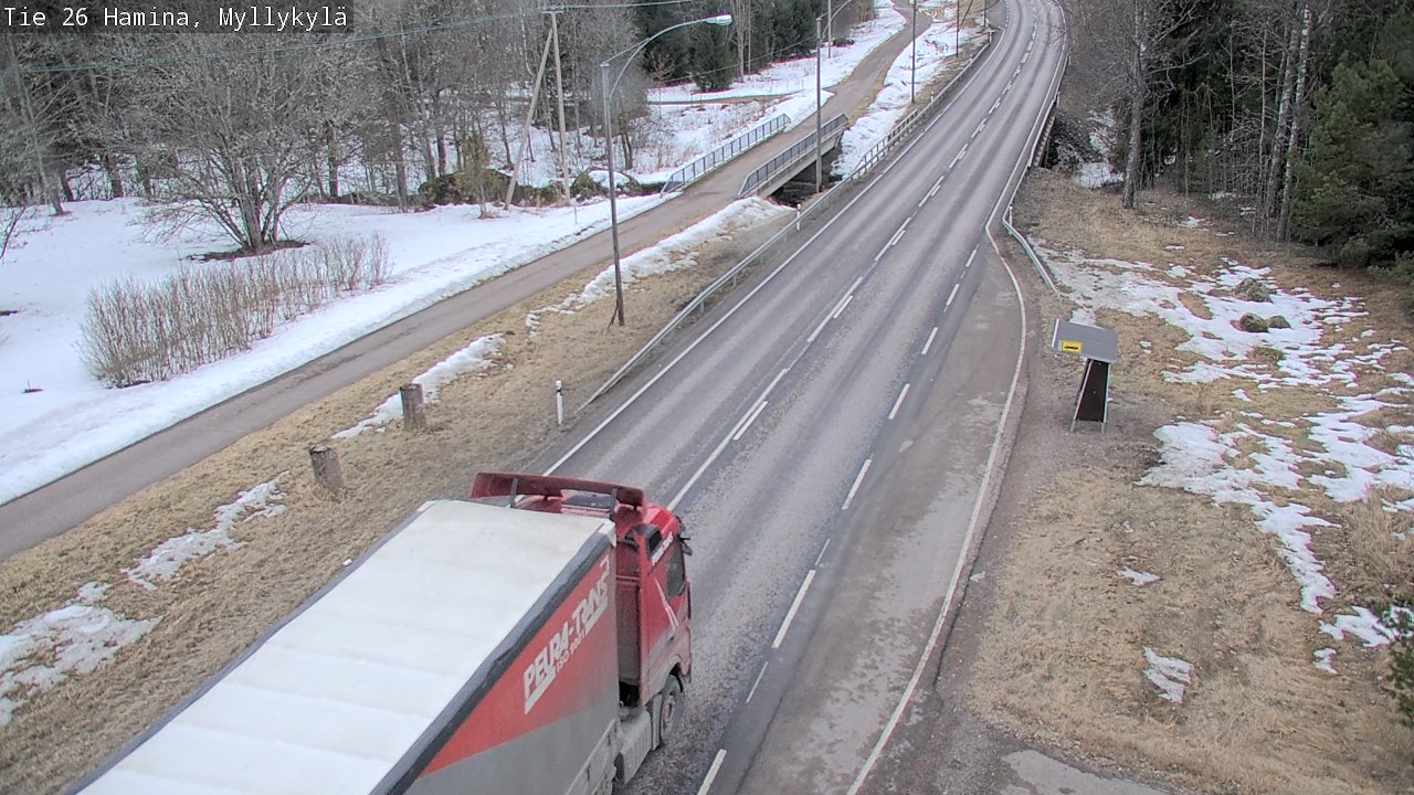 Weather Camera Image Road 26 Hamina, Myllykylä, Hamina, Kymenlaakso