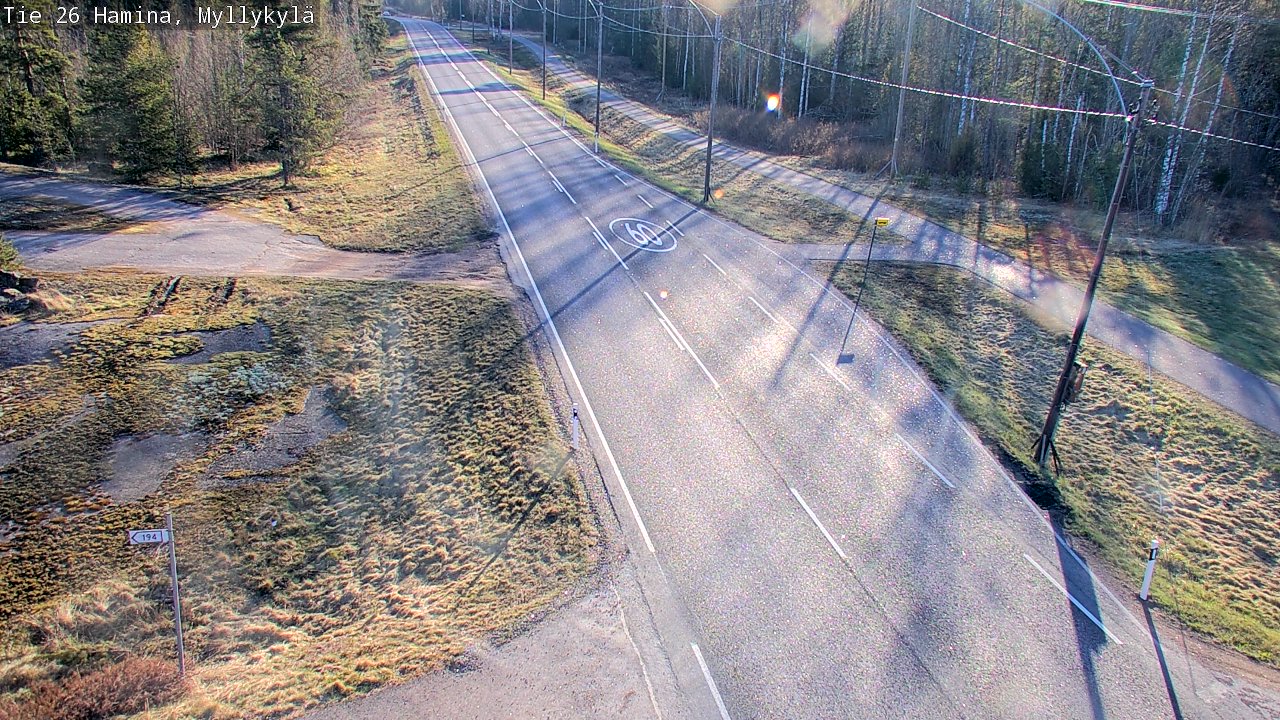 Kelikamerat Kuva Tie 26 Hamina, Myllykylä, Hamina, Kymenlaakso
