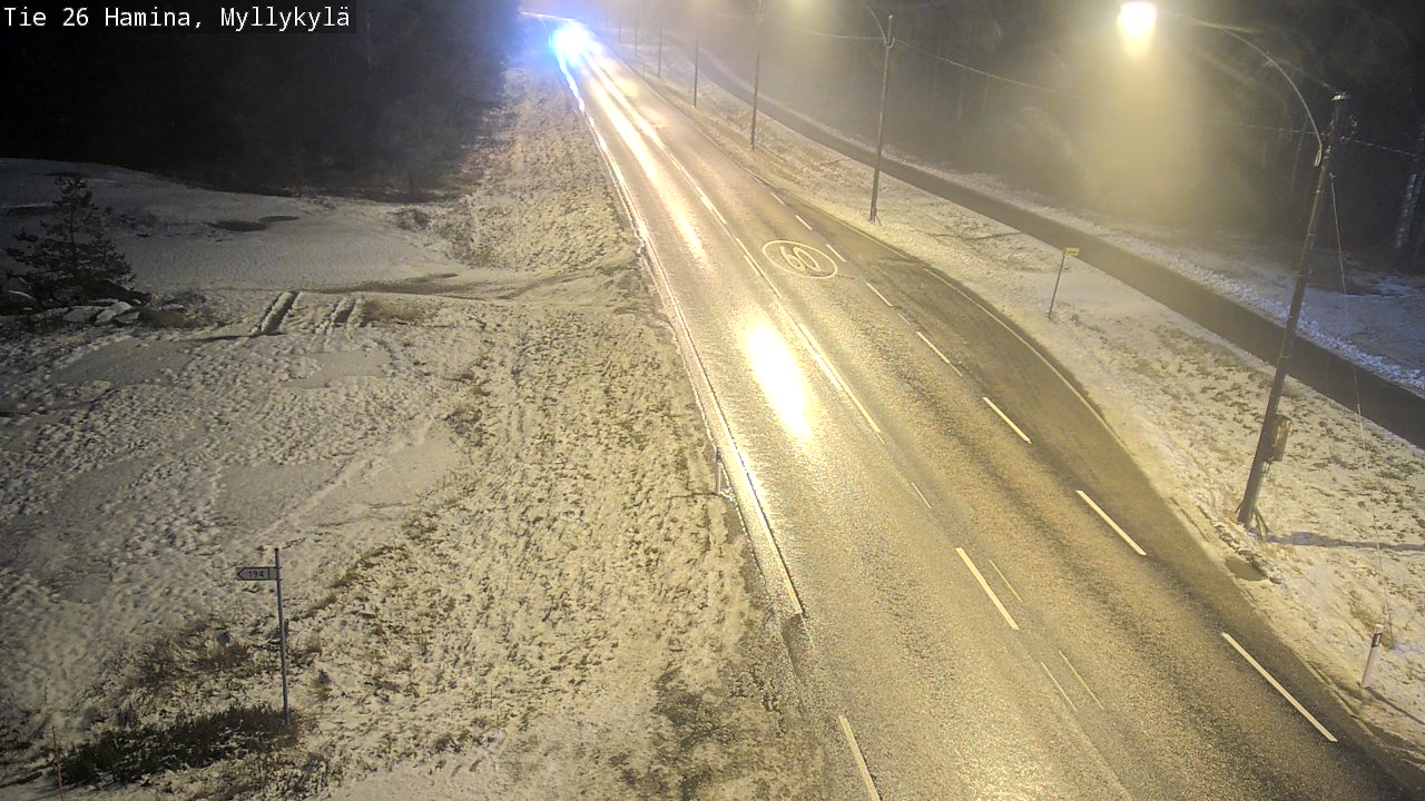 Weather Camera Image Väg 26 Hamina, Myllykylä, Hamina, Kymenlaakso