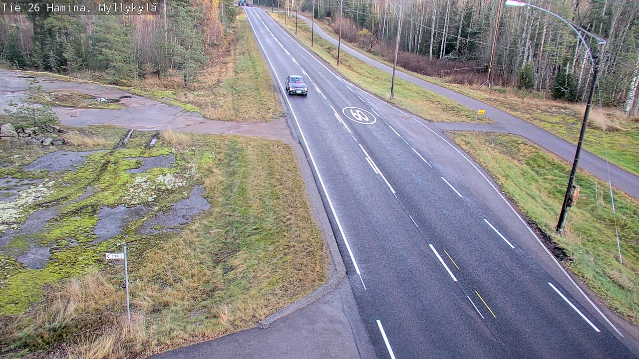 Kelikamerat Kuva Tie 26 Hamina, Myllykylä, Hamina, Kymenlaakso