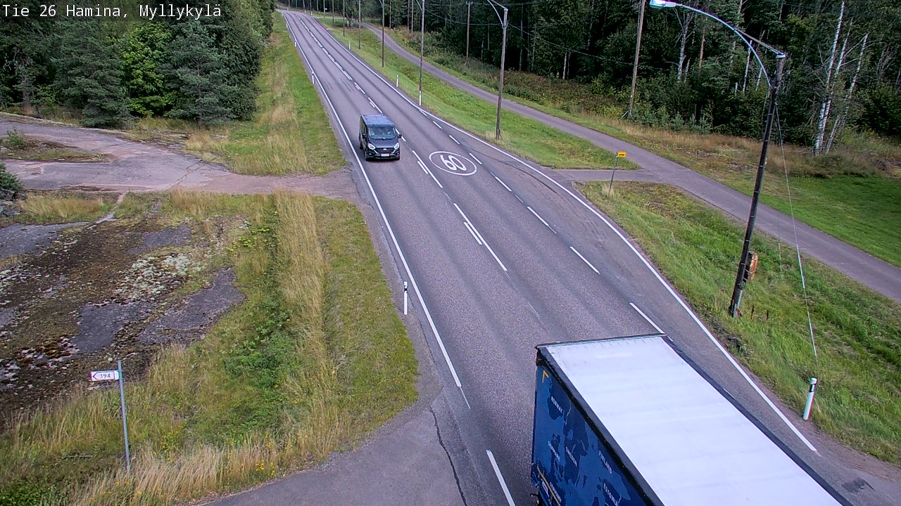 Kelikamerat Kuva Tie 26 Hamina, Myllykylä, Hamina, Kymenlaakso