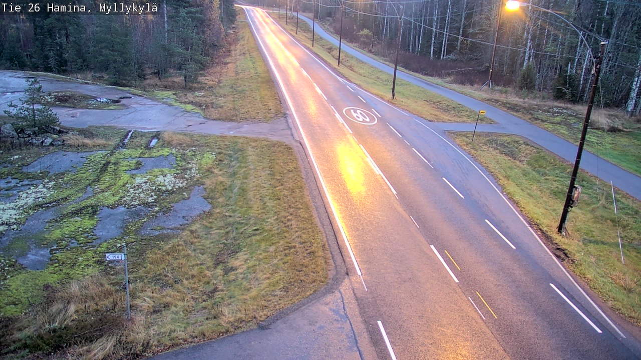 Kelikamerat Kuva Tie 26 Hamina, Myllykylä, Hamina, Kymenlaakso