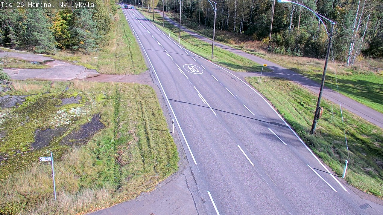 Kelikamerat Kuva Tie 26 Hamina, Myllykylä, Hamina, Kymenlaakso