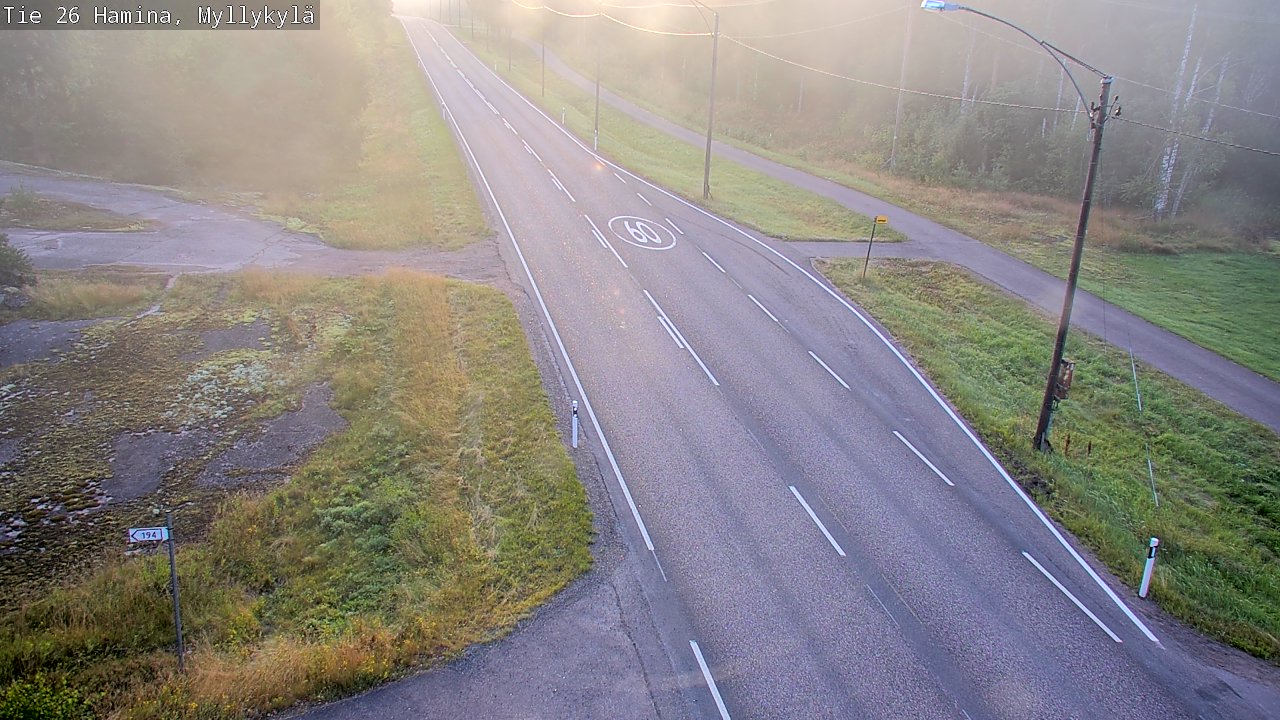 Kelikamerat Kuva Tie 26 Hamina, Myllykylä, Hamina, Kymenlaakso