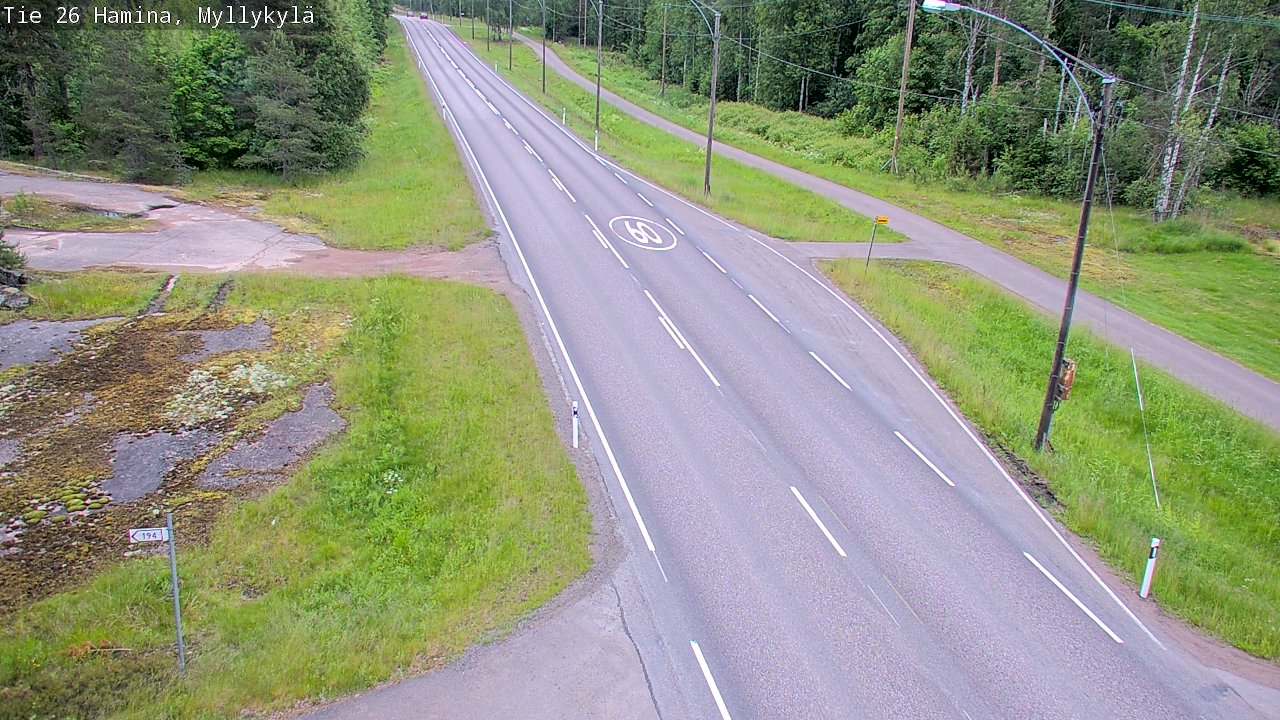Kelikamerat Kuva Tie 26 Hamina, Myllykylä, Hamina, Kymenlaakso