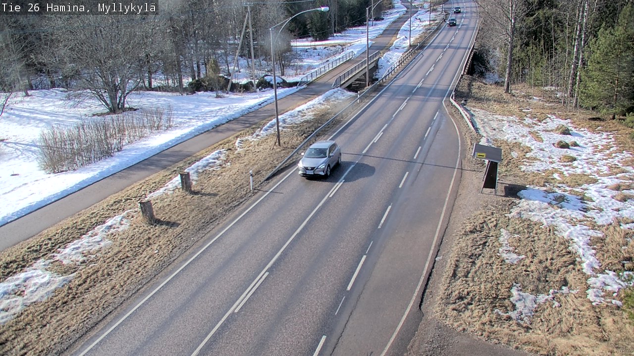 Weather Camera Image Väg 26 Hamina, Myllykylä, Hamina, Kymenlaakso