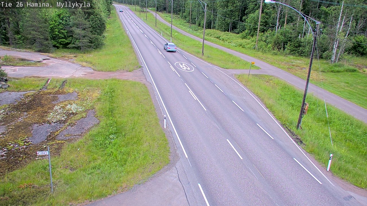 Kelikamerat Kuva Tie 26 Hamina, Myllykylä, Hamina, Kymenlaakso