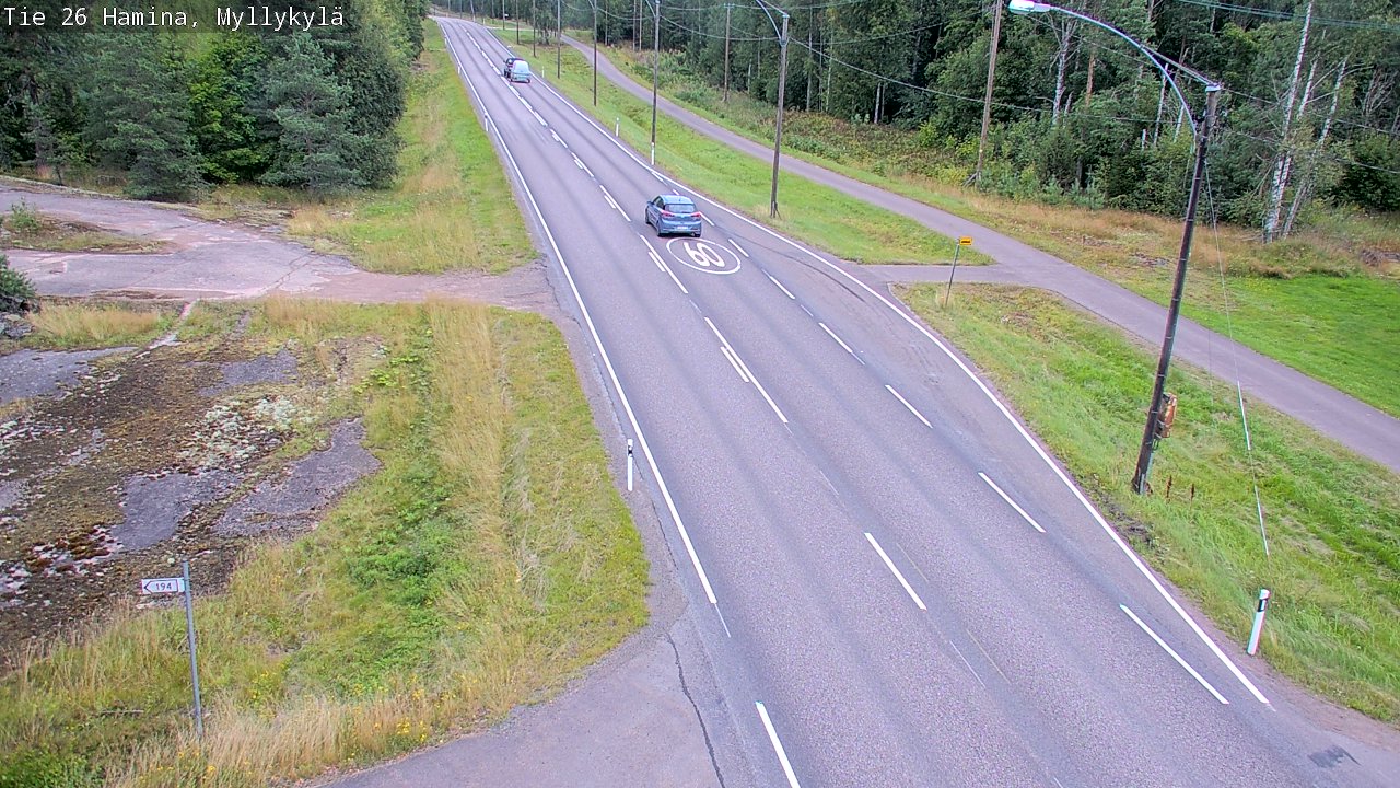 Kelikamerat Kuva Tie 26 Hamina, Myllykylä, Hamina, Kymenlaakso