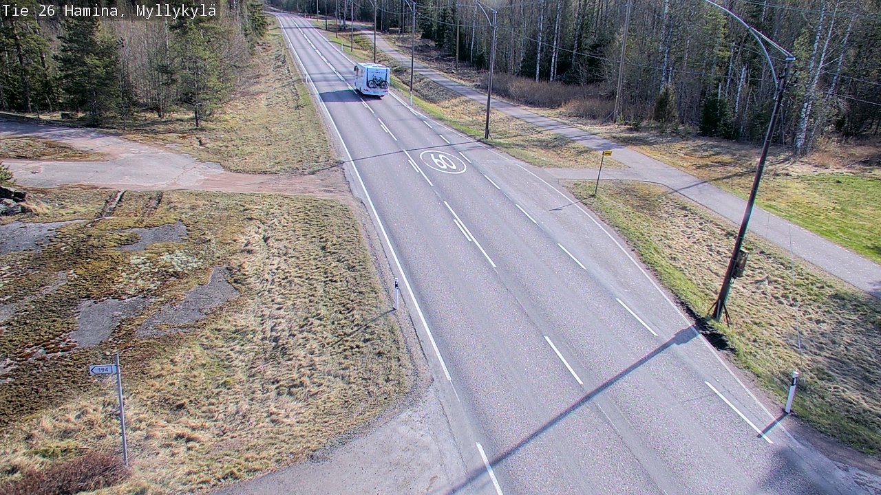 Kelikamerat Kuva Tie 26 Hamina, Myllykylä, Hamina, Kymenlaakso