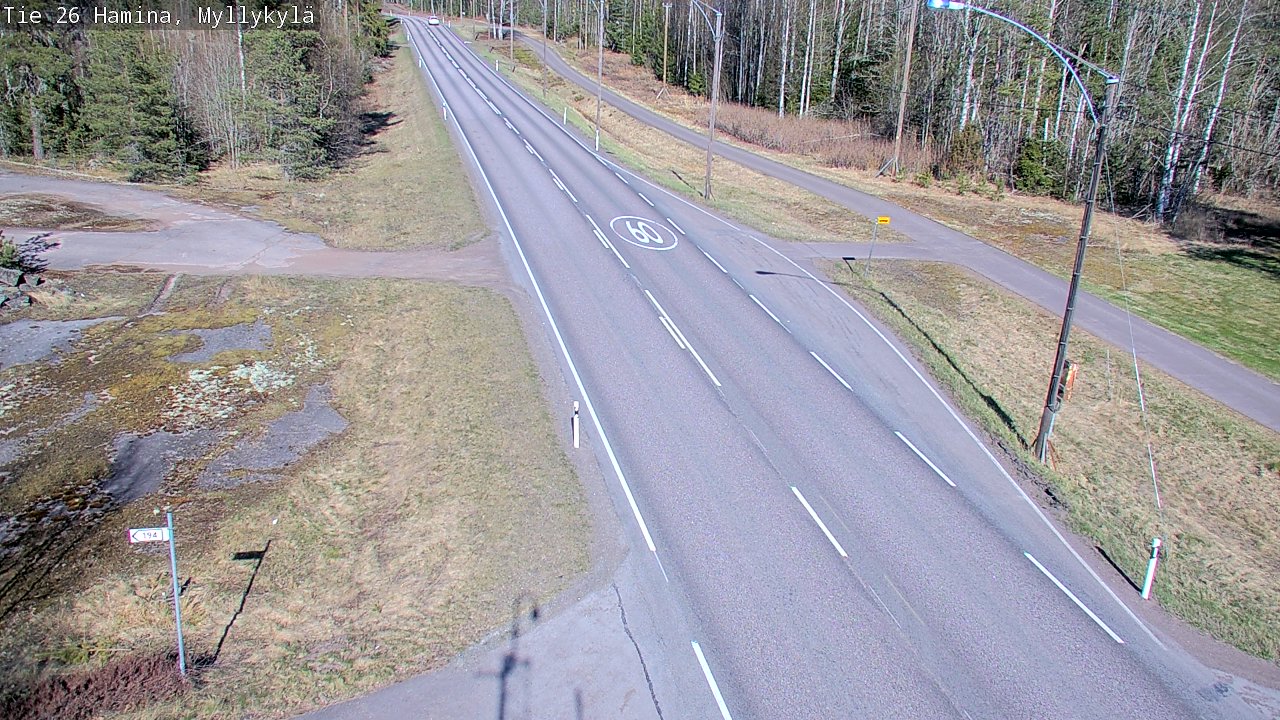 Kelikamerat Kuva Tie 26 Hamina, Myllykylä, Hamina, Kymenlaakso